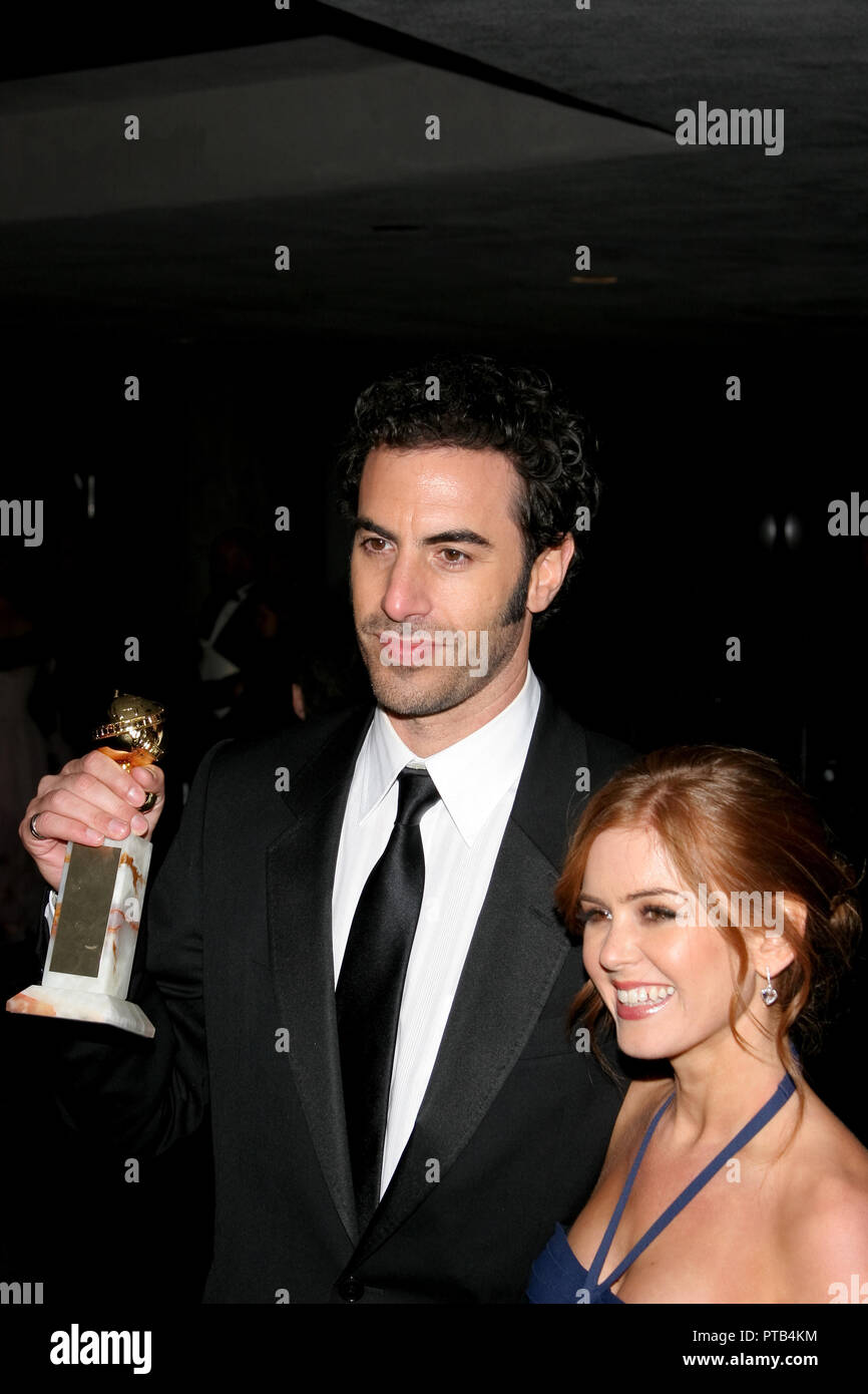 Sacha Baron Cohen, Isla Fisher 01/15/07 'Paramount Dream Works 64th Golden Globe After Party" @ l'ancien centre commercial Robinsons Mai, Los Angeles Photo par Izumi Hasegawa/HNW / PictureLux_33680 Numéro de référence de dossier 650HNW Banque D'Images