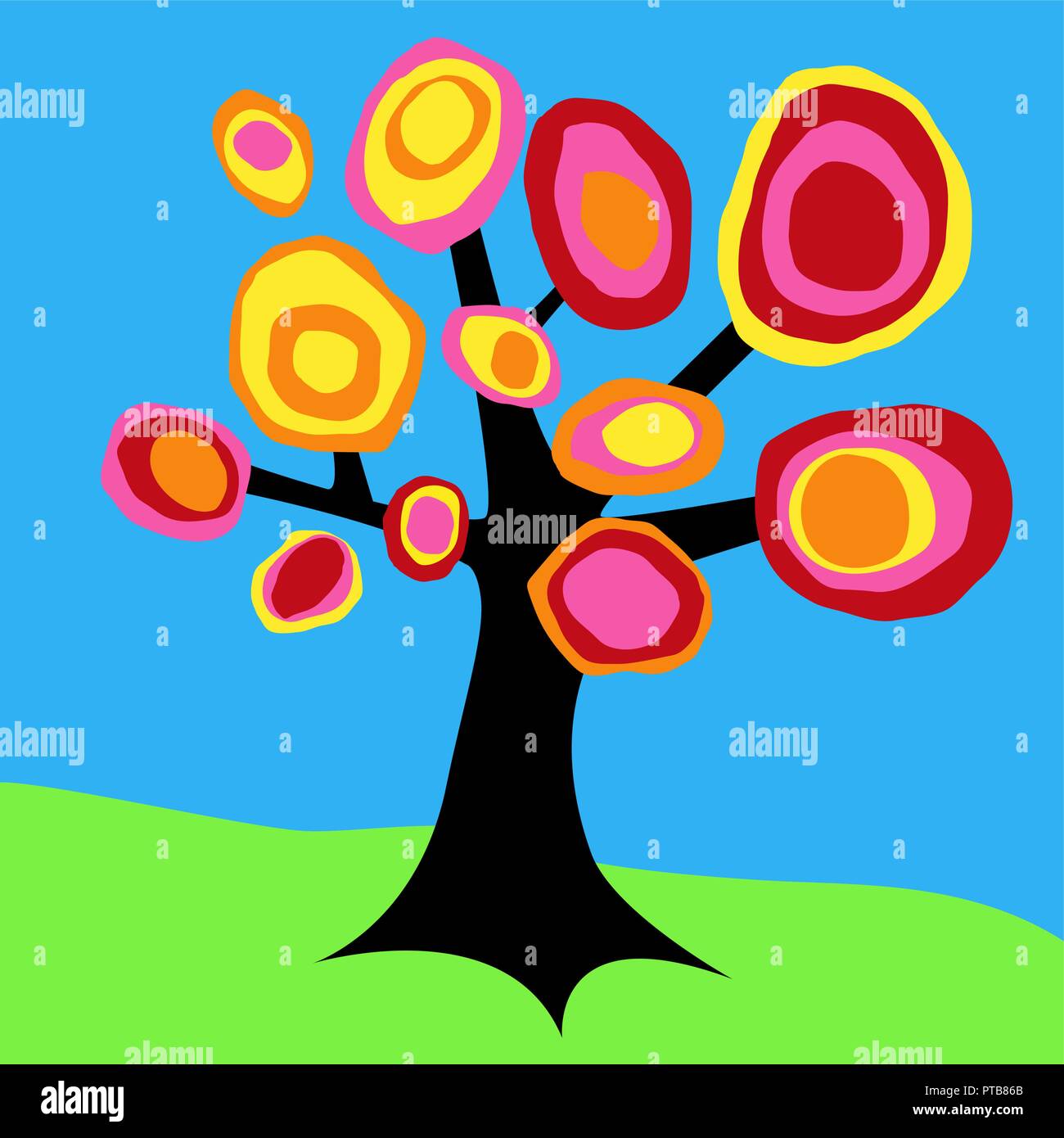Vector abstract background. Faux cadre de Kandinsky # 3 Illustration de Vecteur Vector abstract background. Faux cadre de Kandinsky # 3 Illustration de Vecteur