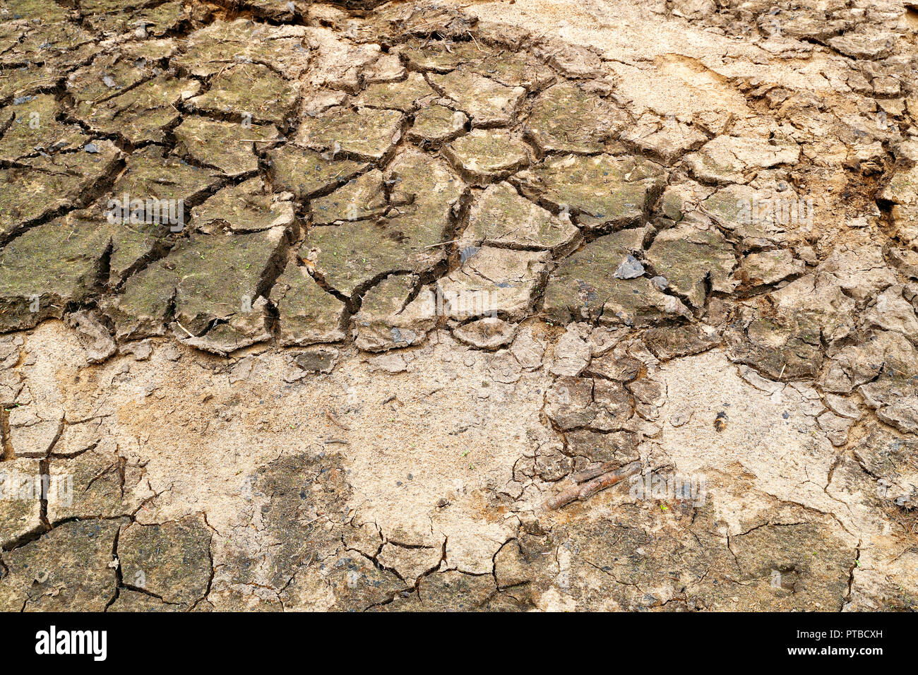 Avec le changement climatique et le réchauffement climatique et la diminution des précipitations, la hausse des températures, la preuve peut être vu dans cette photo, Banque D'Images