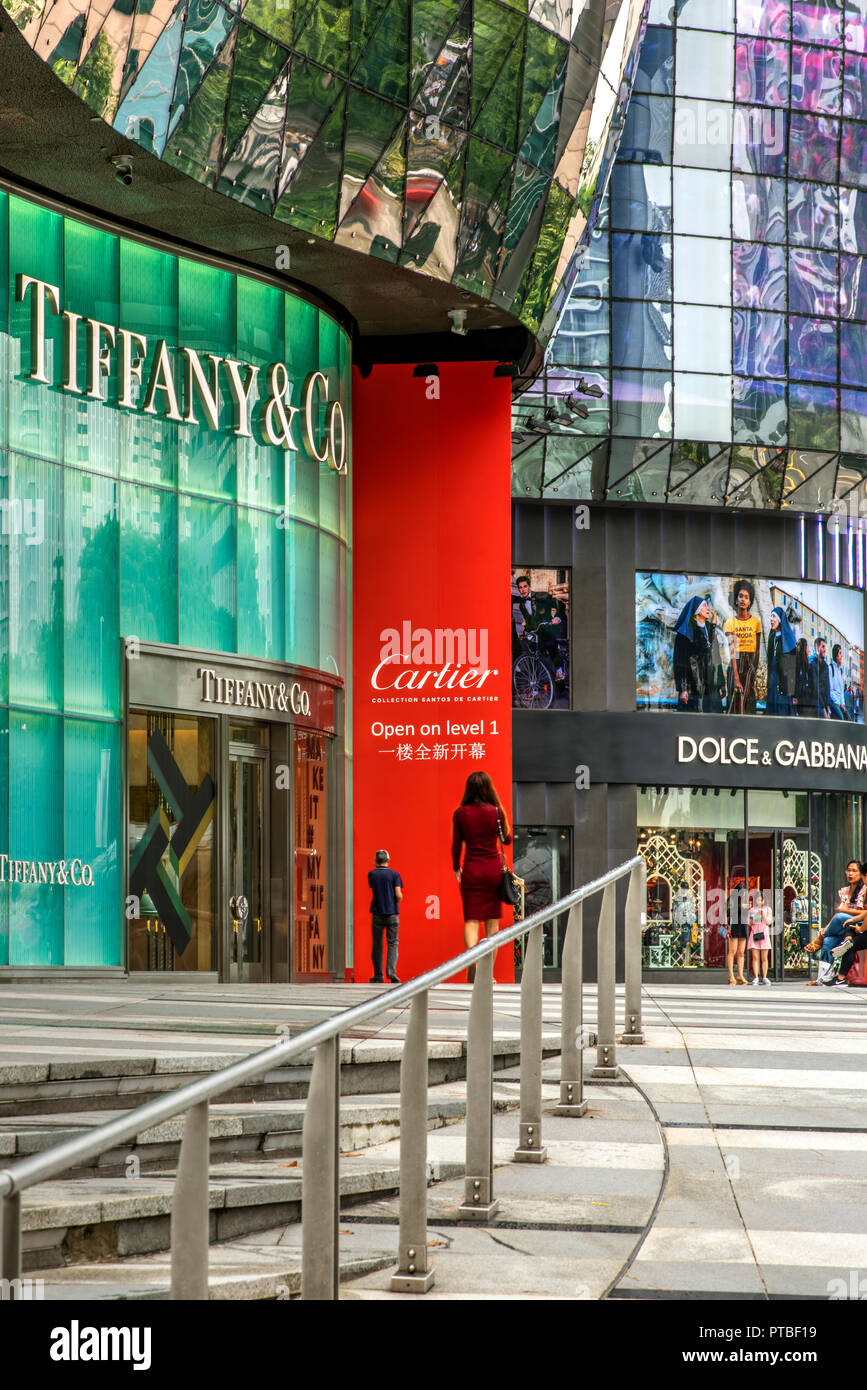 Centre commercial ION Orchard, Singapore Banque D'Images
