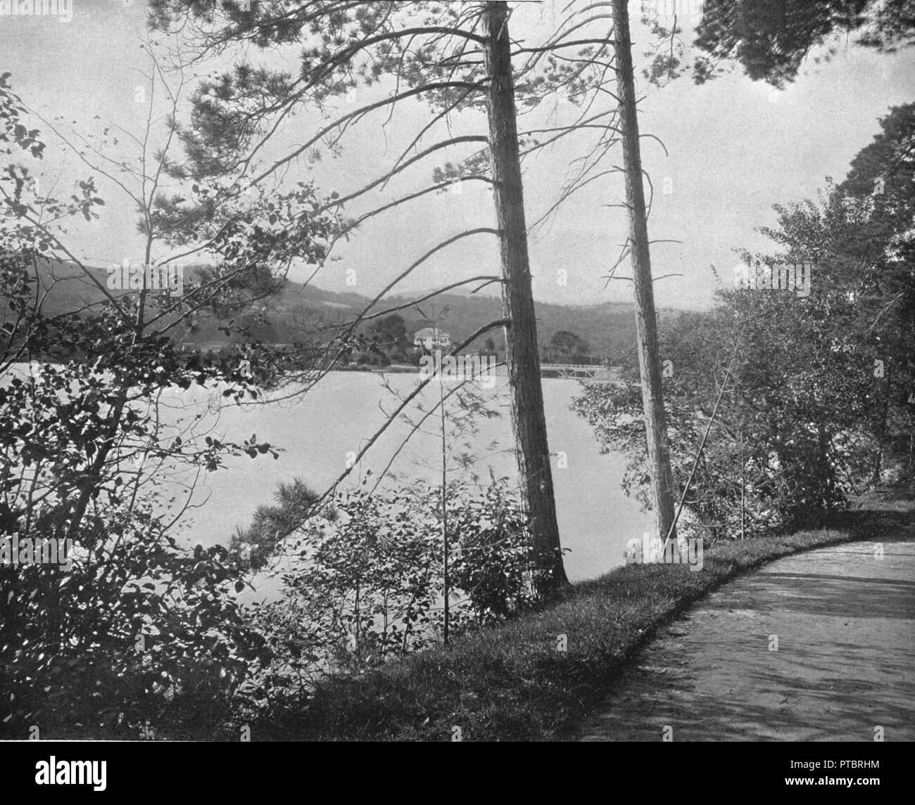 L'île Green, Lake George, New York State, USA, c1900. Créateur : Inconnu. Banque D'Images