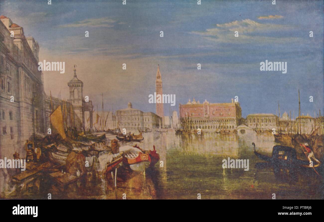 Venice-Canaletti', 'peinture c1833, (1925). Organisateur : JMW Turner. Banque D'Images