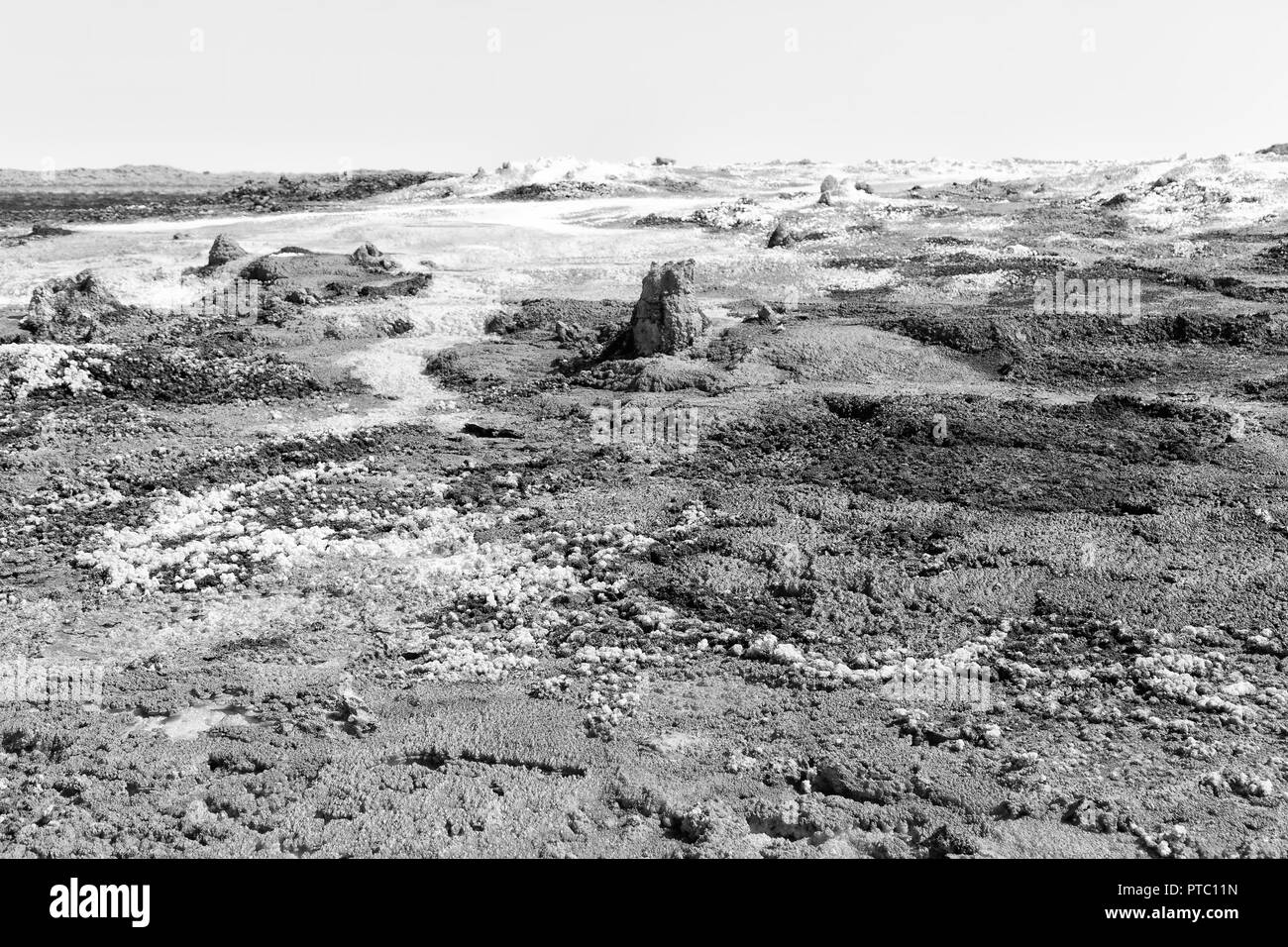 Dans l'Afrique de l'Éthiopie de danakil dépression volcanique de dallol Banque D'Images