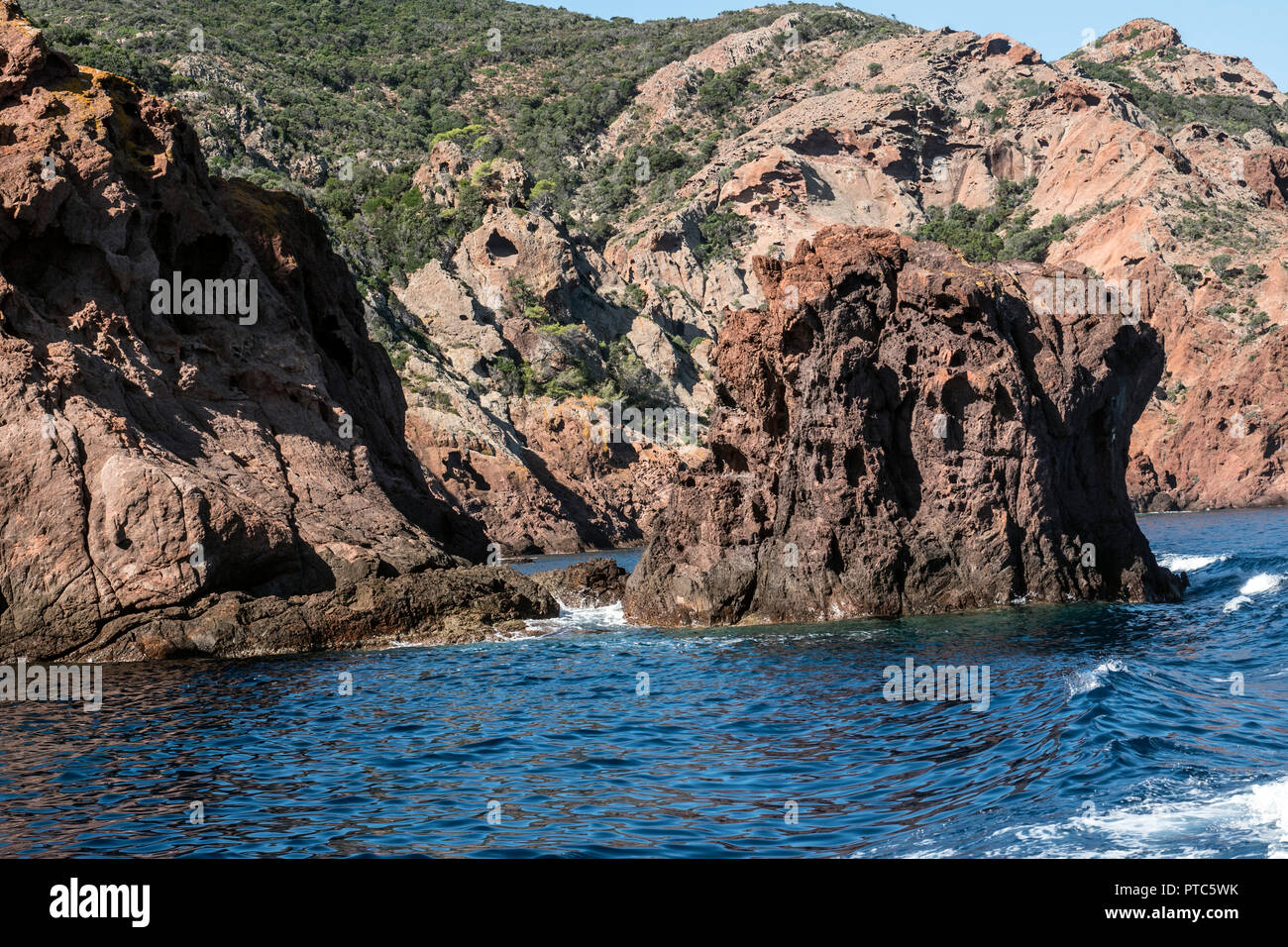 Corse, la réserve de Scandola, patrimoine mondial de l'Unesco, le Parc naturel régional de Corse Banque D'Images