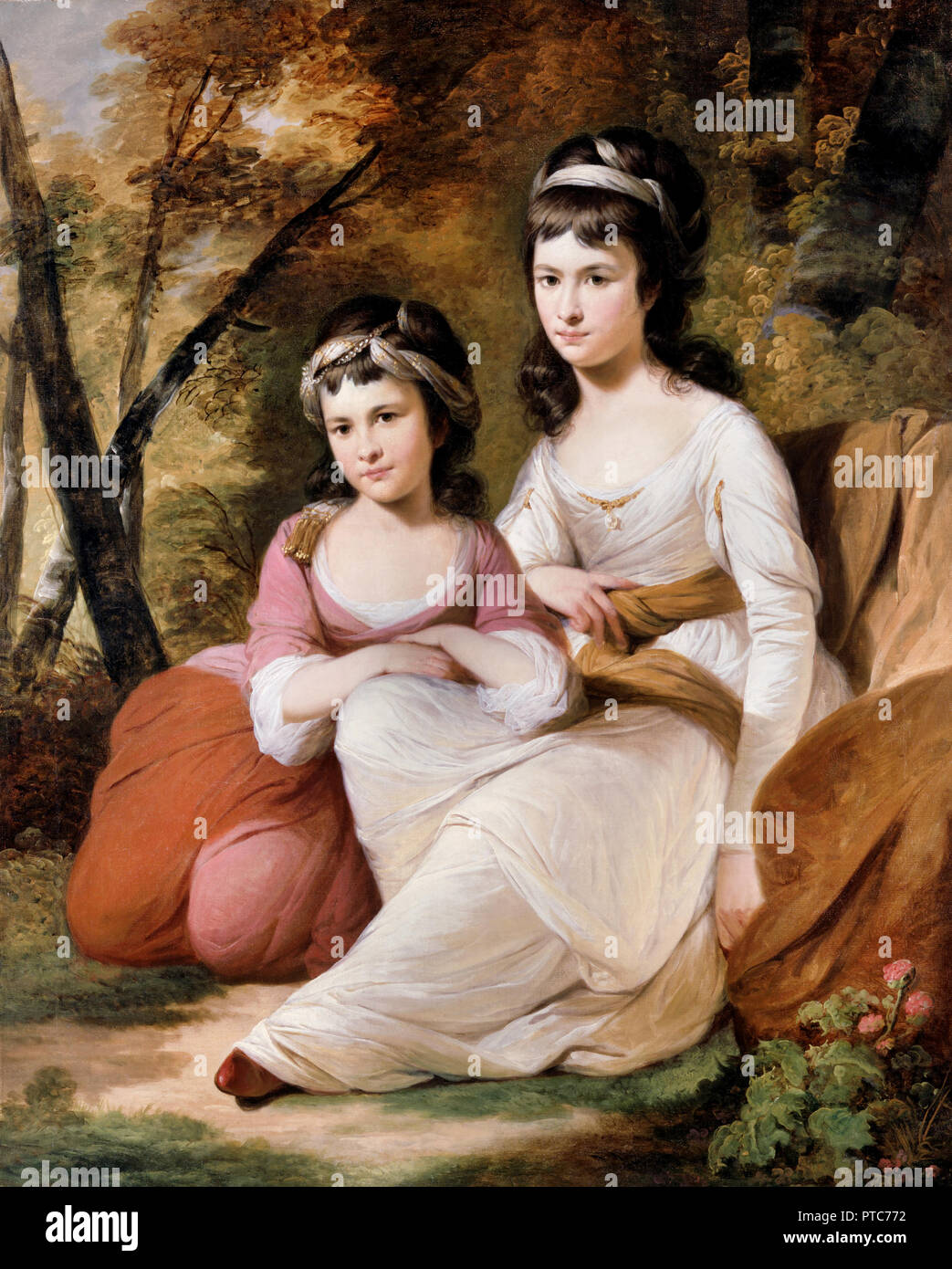 Tilly électrique, Eliza et Mary Davidson, vers 1784, huile sur toile, Dulwich Picture Gallery, Londres, Angleterre. Banque D'Images