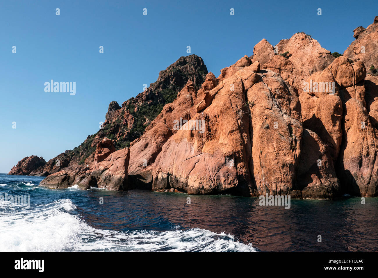 Corse, la réserve de Scandola, patrimoine mondial de l'Unesco, le Parc naturel régional de Corse Banque D'Images
