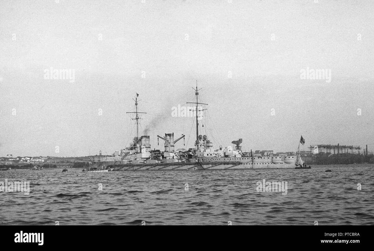 Kaiserliche Marine grosser Kreuzer SMS BLÜCHER - Marine allemande Big/Heavy Cruiser S.M.S. BLUECHER Banque D'Images