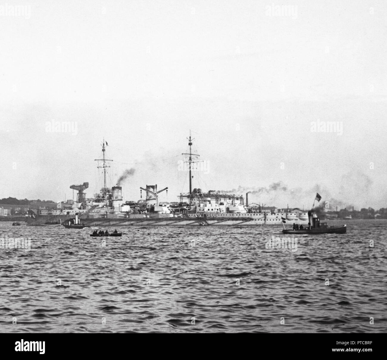 Kaiserliche Marine grosser Kreuzer SMS BLÜCHER - Marine allemande Big/Heavy Cruiser S.M.S. BLUECHER Banque D'Images