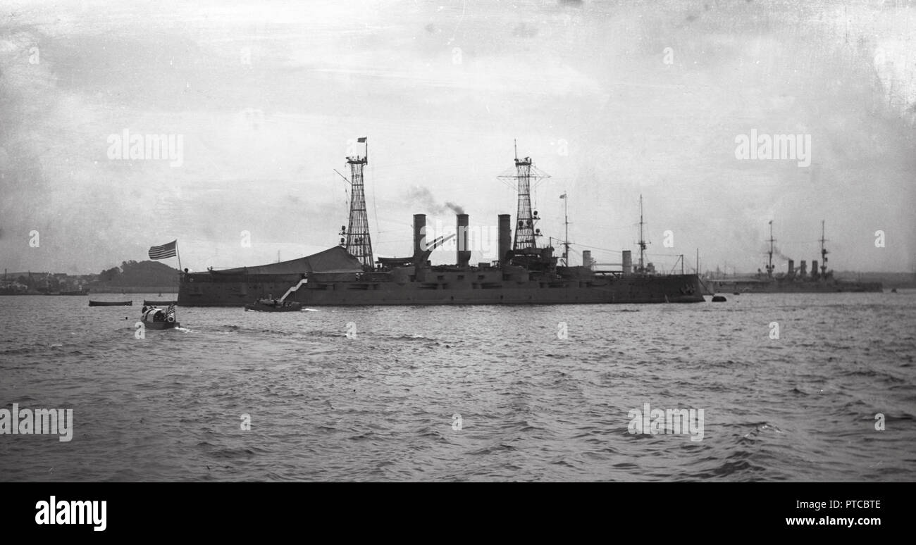 US Navy USS Connecticut Schlachtschiff BB-18 - United States Navy / Connecticut-Class Connecticut-Klasse Banque D'Images