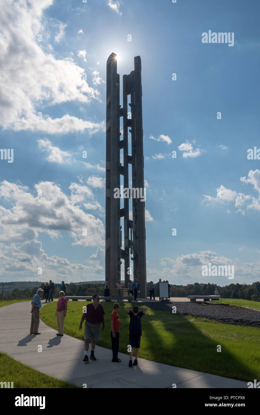 11 septembre 2001 Lieu de mémoire pour le vol 93 à Shanksville en Pennsylvanie Banque D'Images