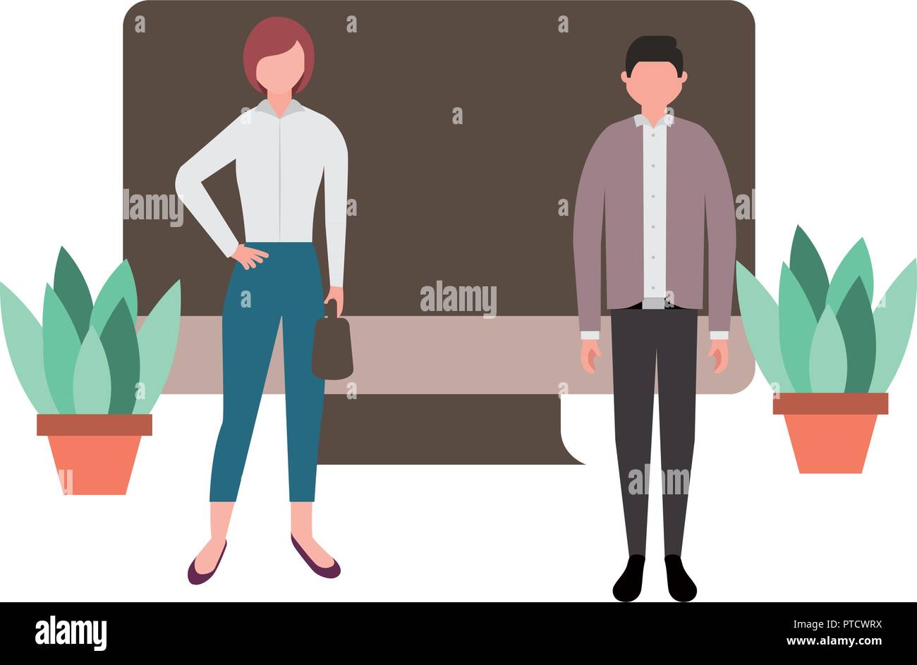 L'activité de travail des personnes Illustration de Vecteur