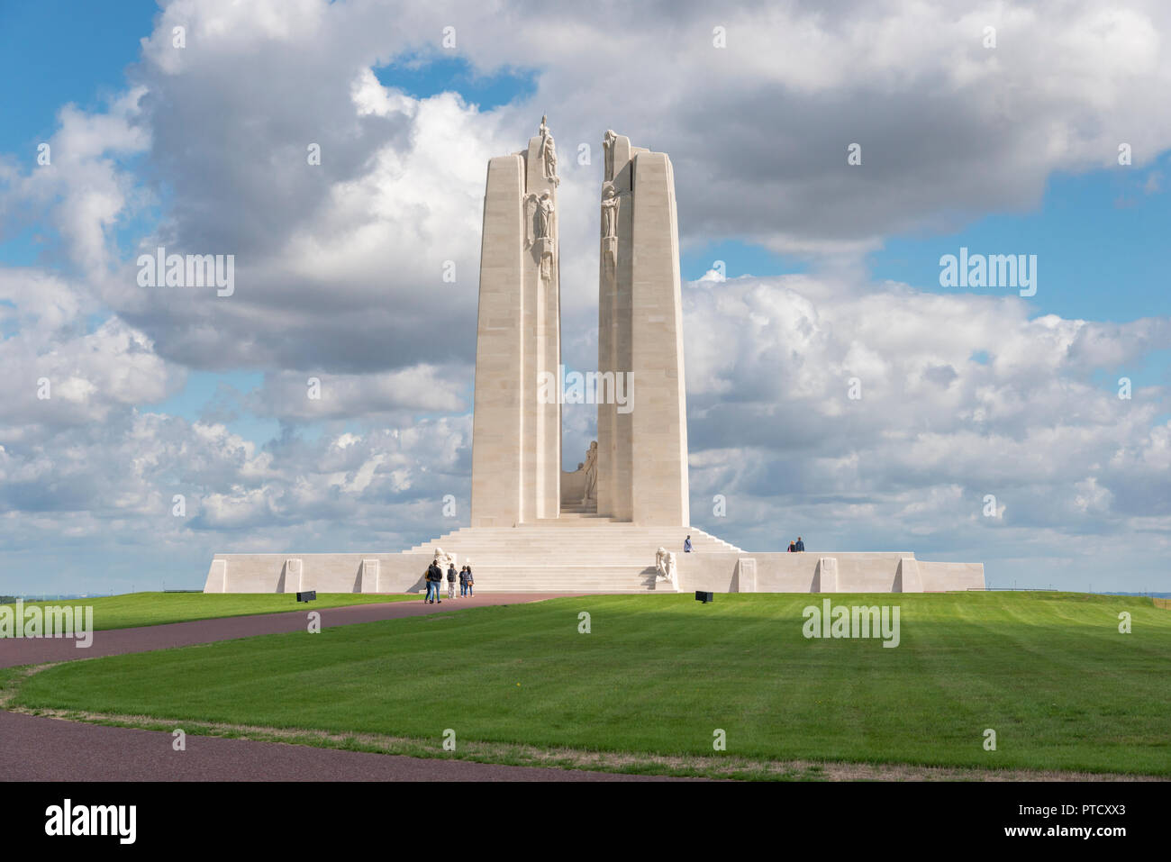 Le monument commémoratif du Canada à Vimy, France Banque D'Images