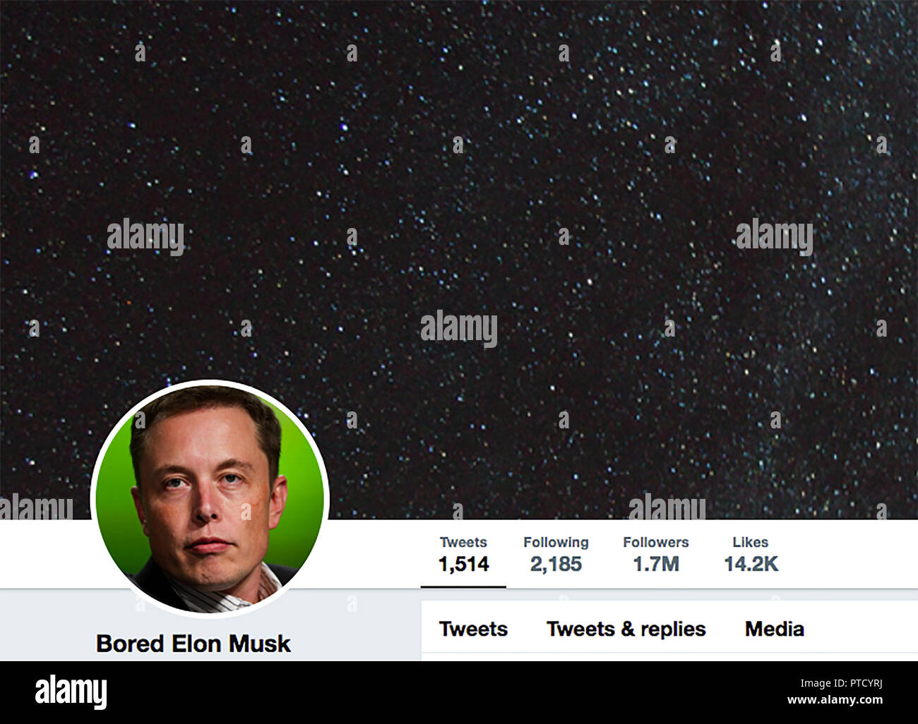 Twitter page d'Elon Musk. Reeve Elon Musk FRS est un magnat des affaires et des investisseurs. Il est titulaire d'Afrique du Sud, du Canada, et de la citoyenneté américaine et est le fondateur, PDG, et concepteur principal de SpaceX, co-fondateur, directeur général, et architecte produit de Tesla, Inc. ; co-fondateur et PDG de Neuralink ; et co-fondateur de PayPal. Banque D'Images