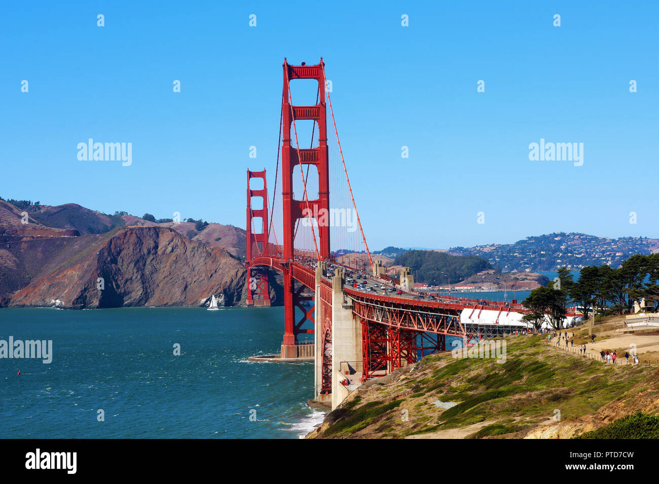 Le Golden Gate Bridge, San Francisco, Californie, USA Banque D'Images