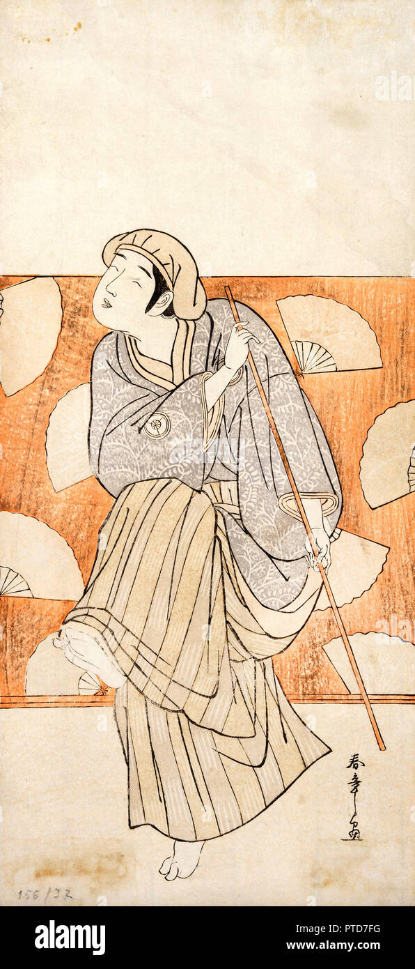 Katsukawa Shunsho, Sans titre, 18e siècle, gravure sur bois sur papier, Musée des Beaux Arts de Bilbao, Bilbao, Espagne. Banque D'Images