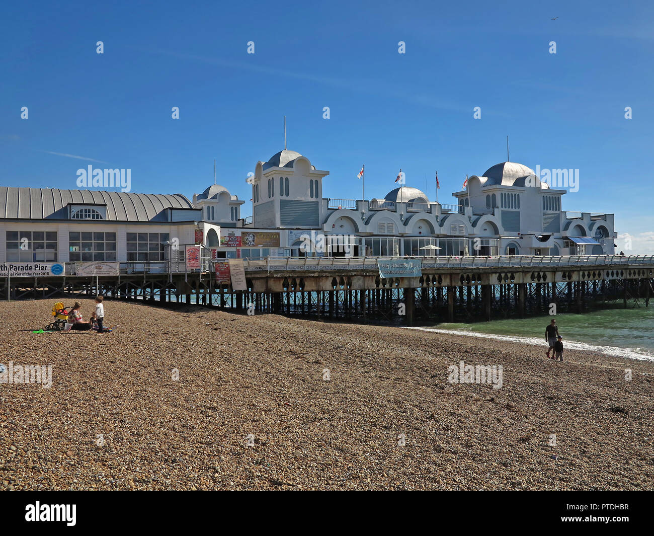 Jetée de South Parade, Southsea, Portsmouth, Royaume-Uni. Banque D'Images