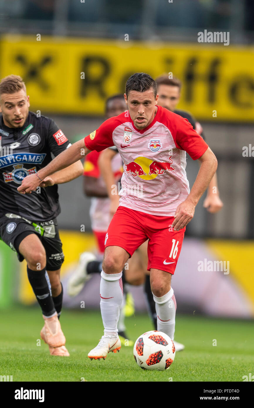 Zlatko Apartment Ankica (Red Bull Salzbourg) lors de 'Autriche Bundesliga Tipico' match entre Sturm Graz 1-2 Red Bull Salzbourg à Merkur Arena sur Octobre 07, 2018 à Graz, en Autriche. Credit : Maurizio Borsari/AFLO/Alamy Live News Banque D'Images