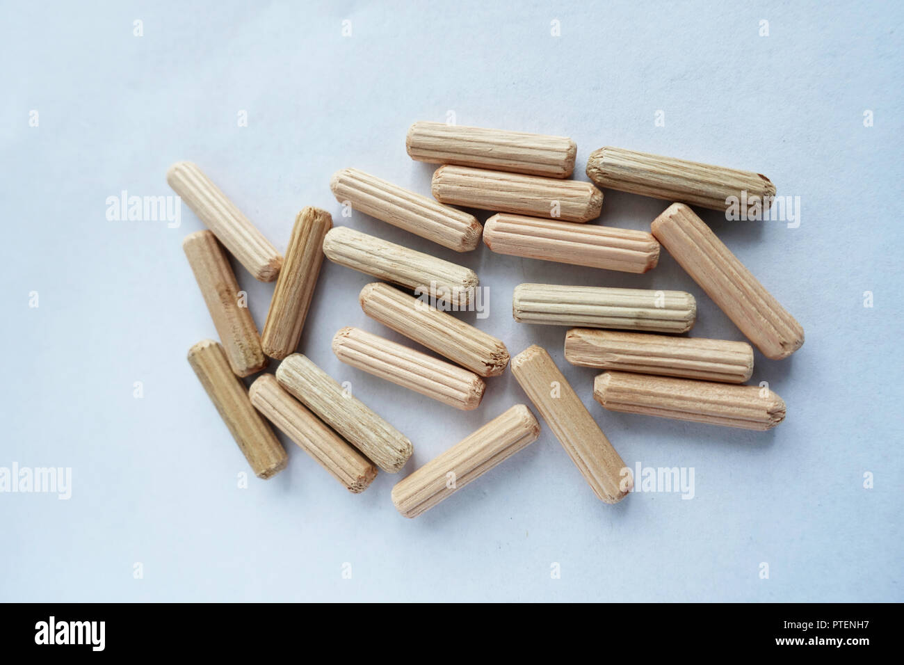 Bâtonnets de bois rond en bois liège Banque D'Images