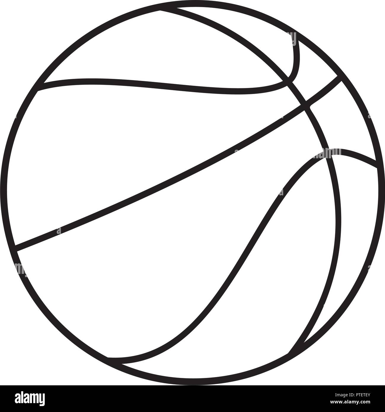 ballon de basket ball l icone du sport image vectorielle stock alamy https www alamyimages fr ballon de basket ball l icone du sport image221602723 html