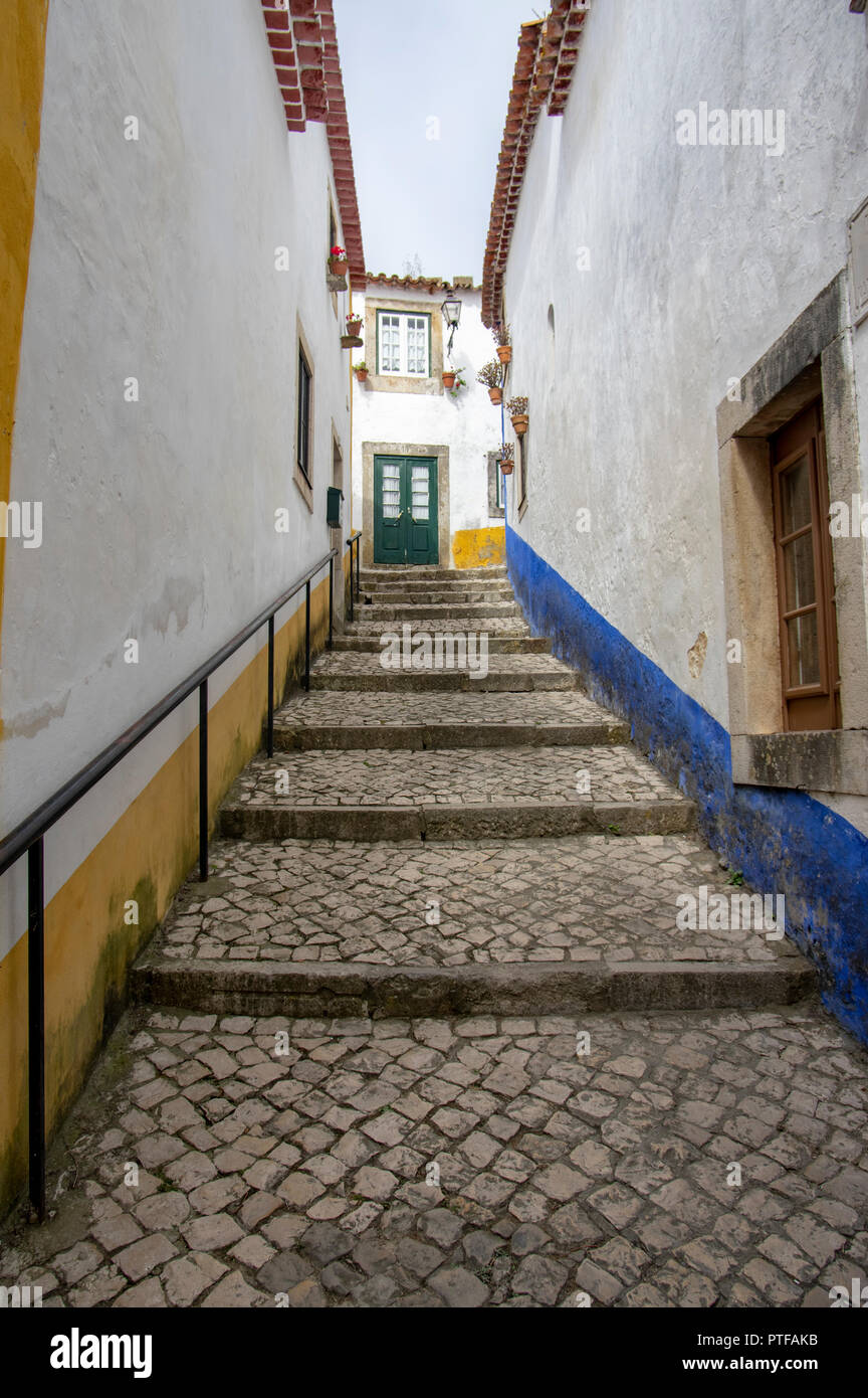 Obidos, ville historique, patrimoine de l'UNESCO du district de Leiria, Portugal Banque D'Images