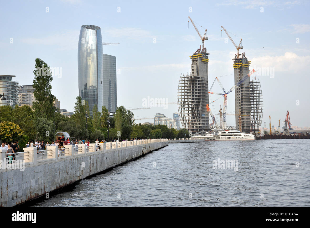 L'Azerbaïdjan, Bakou, ville nouvelle Banque D'Images