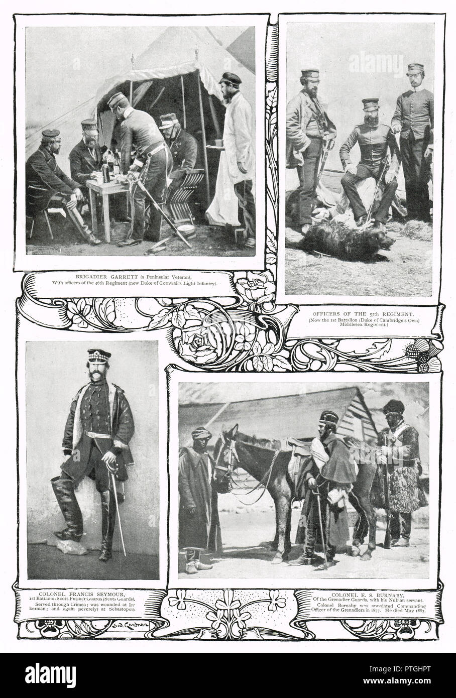 Les soldats de la reine Victoria au cours de la guerre de Crimée, par Roger Fenton Banque D'Images