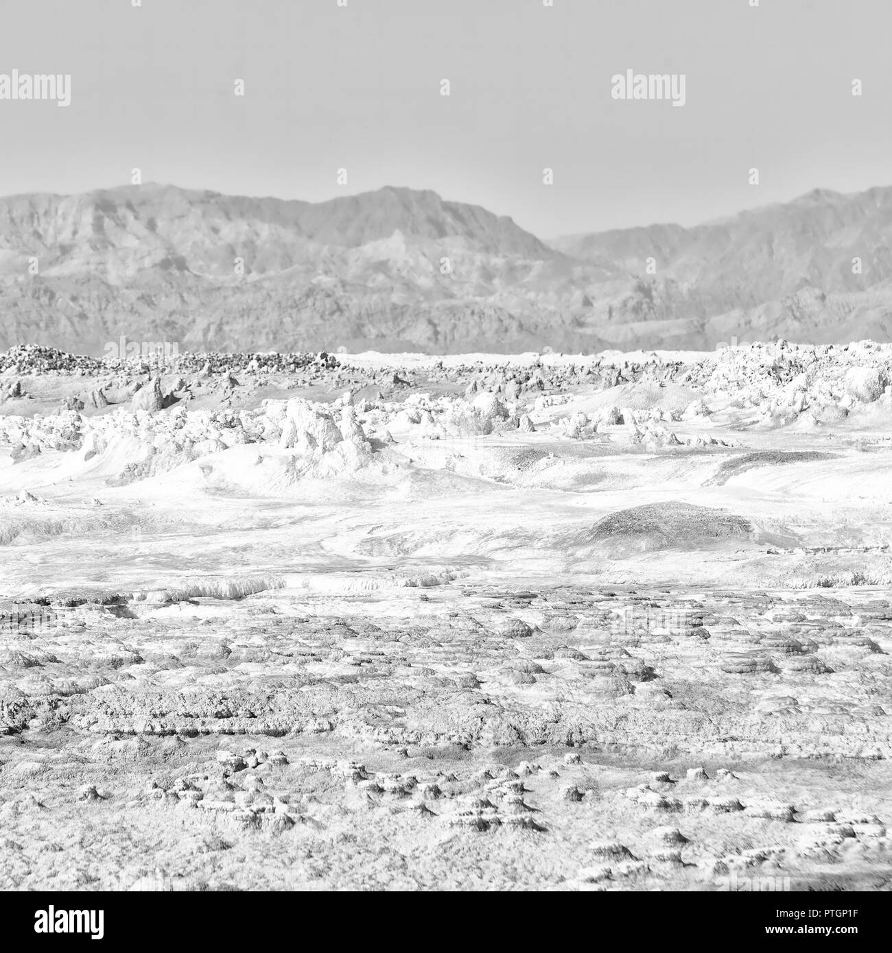 Dans l'Afrique de l'Éthiopie de danakil dépression volcanique de dallol Banque D'Images