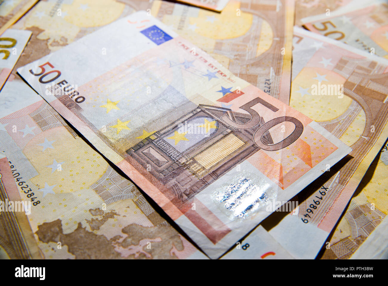 Billets de 50 euros Banque D'Images