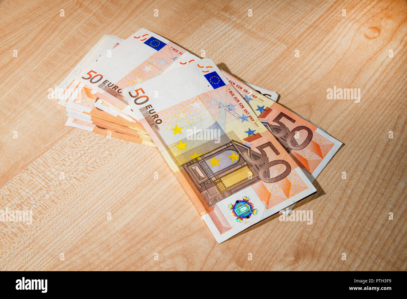 Billets de 50 euros Banque D'Images