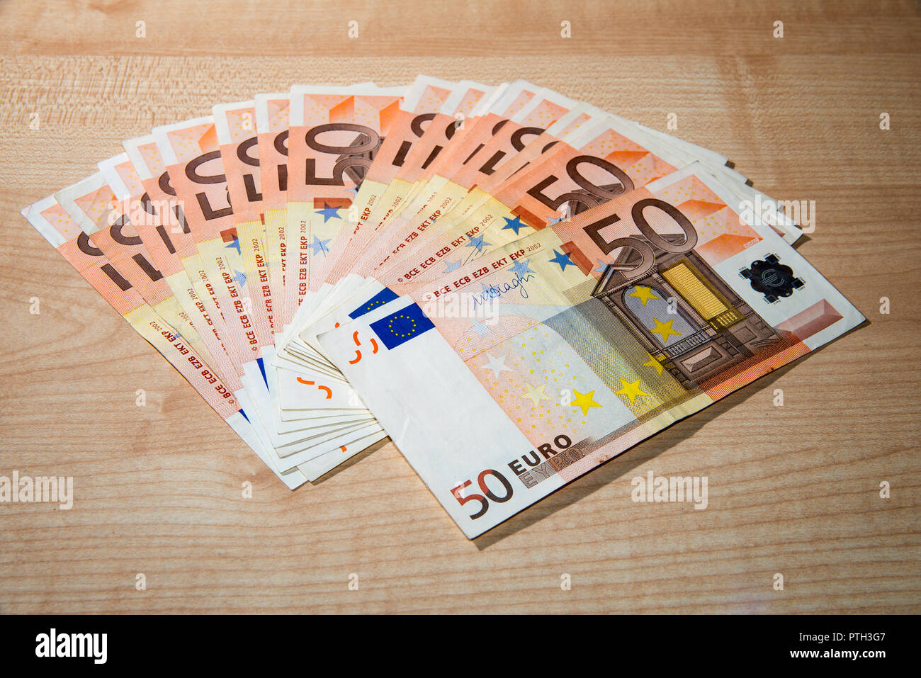 Billets de 50 euros Banque D'Images