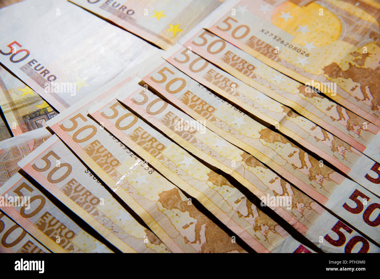 Billets de 50 euros Banque D'Images