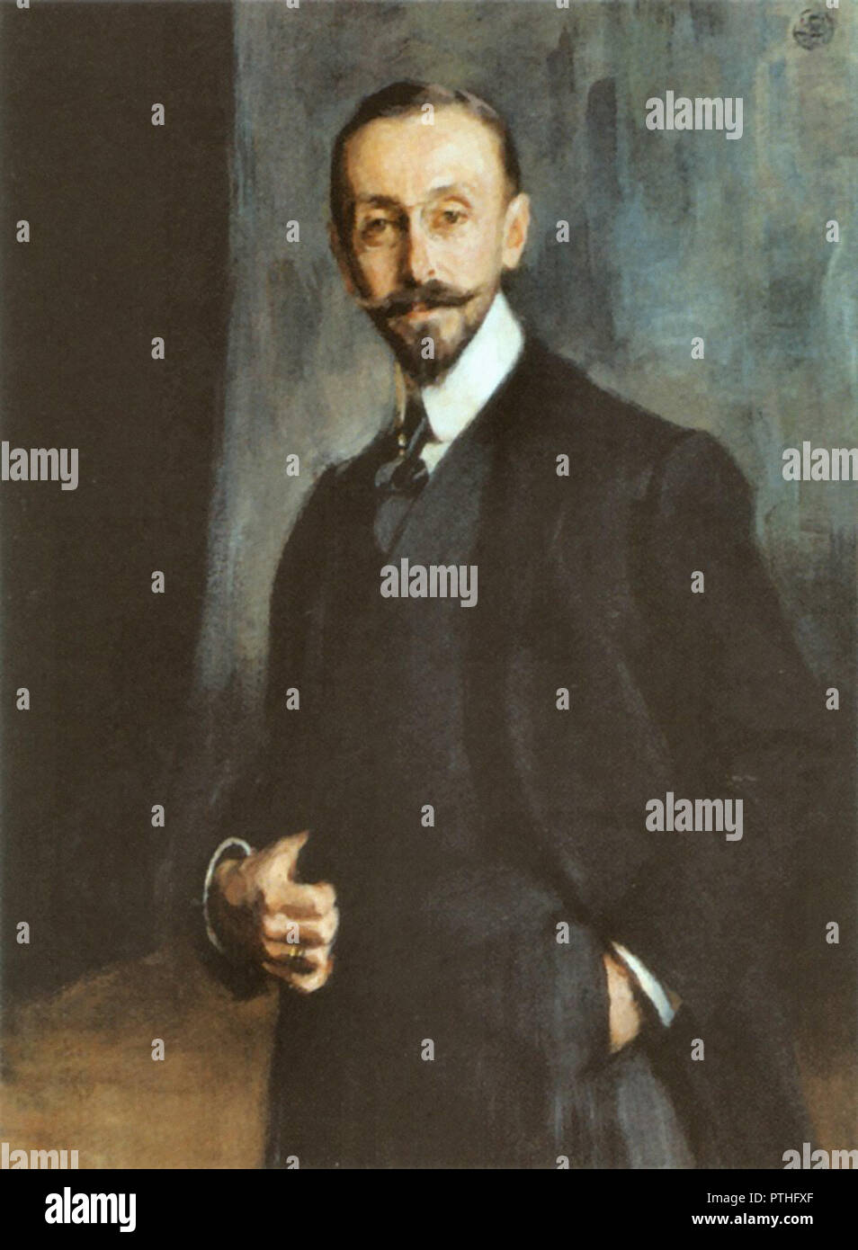 Braz Osip - Portrait du Comte Dmitri Tolstoy Banque D'Images