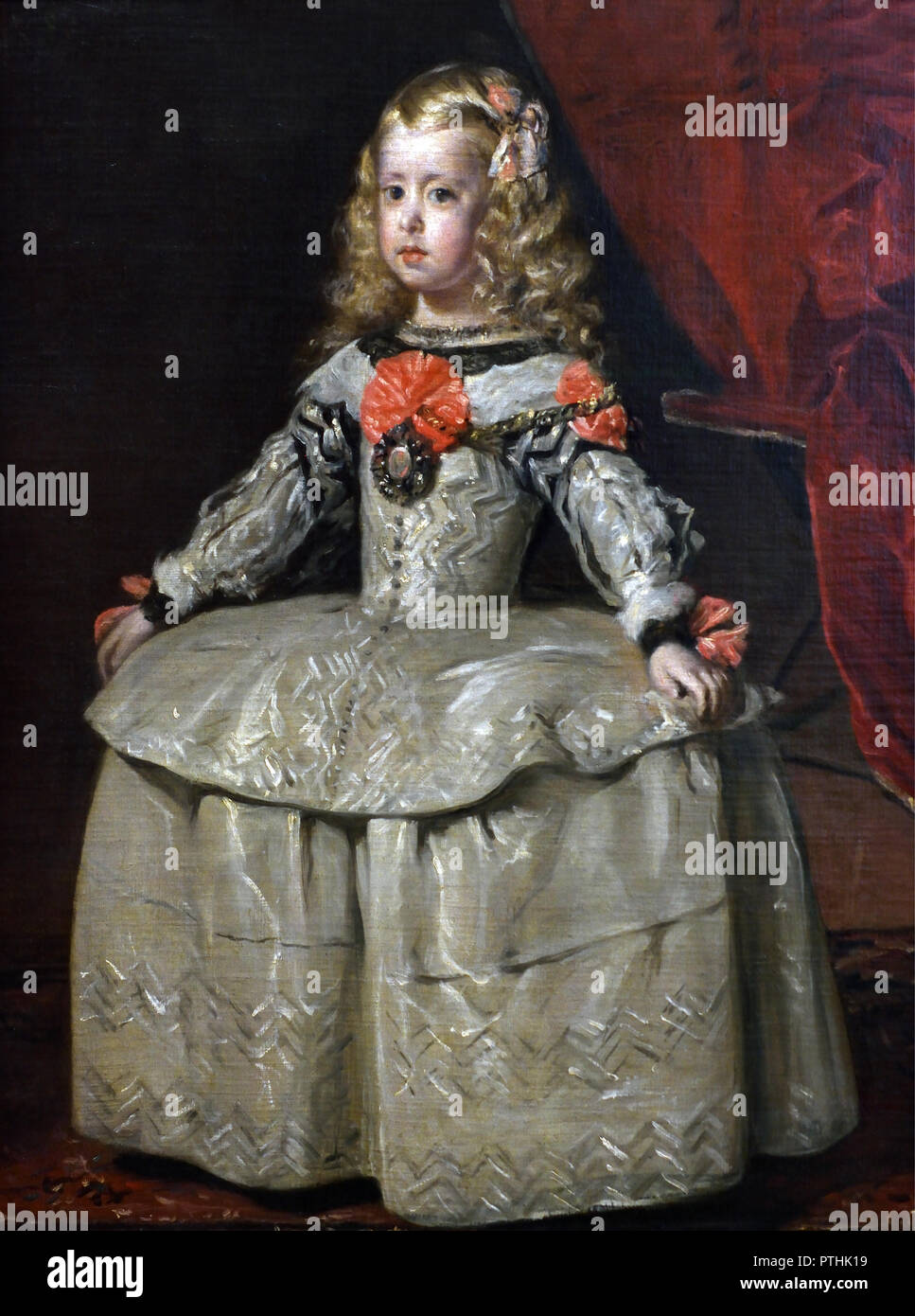 Blanche 1656 Diego Velázquez1599 Infanta Robe Une Margarita Dans I6gYf7byvm
