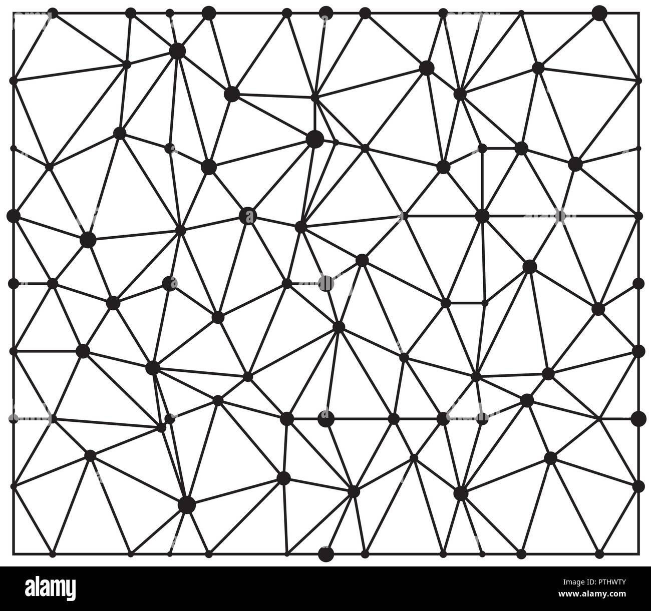 Résumé Points triangle avec motif transparent écran conception Illustration de Vecteur