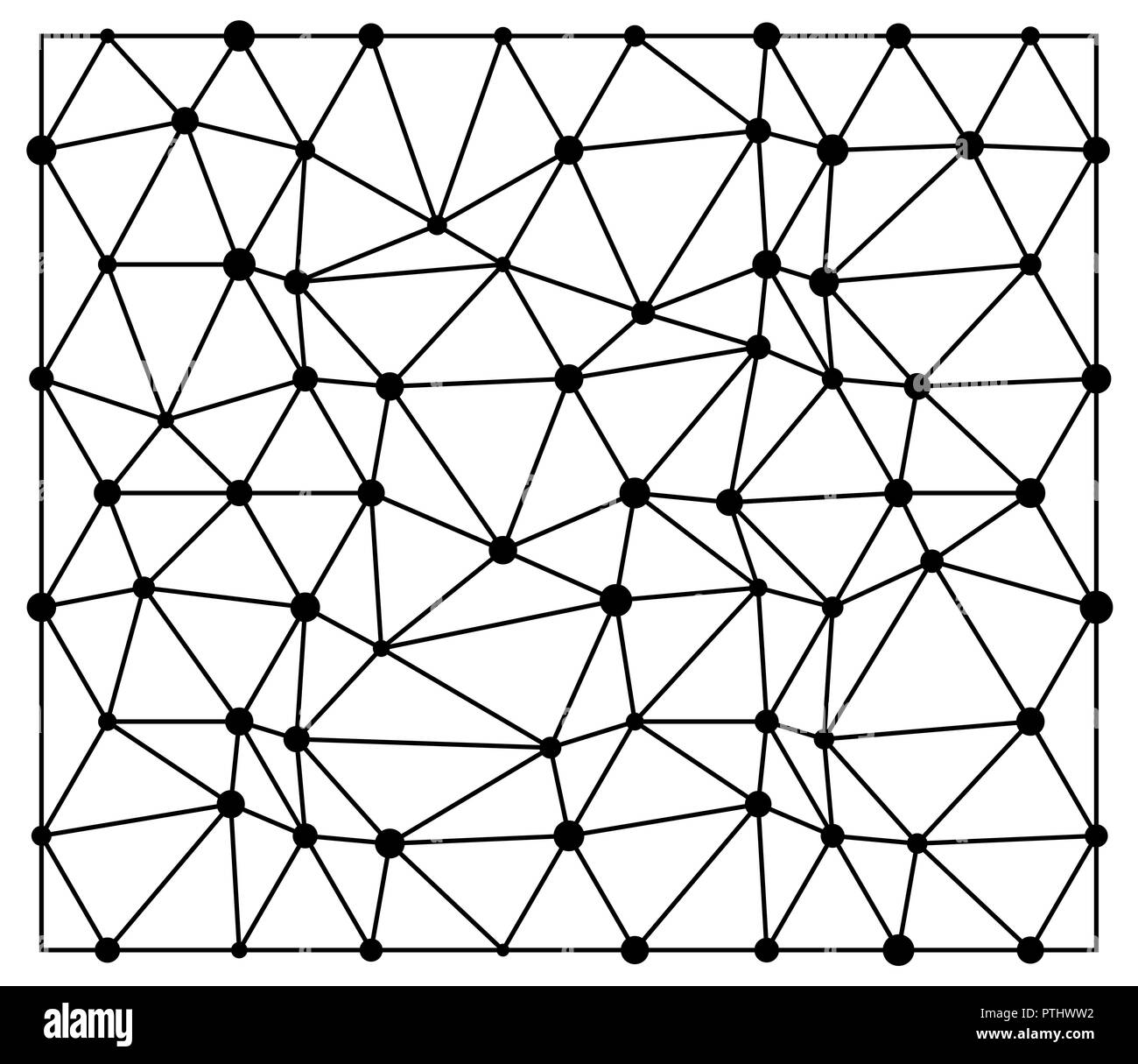 Résumé Points triangle avec motif transparent écran conception Illustration de Vecteur