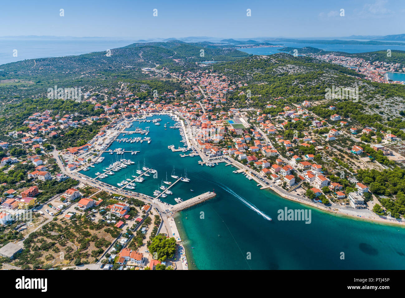 Hvar, île de Murter, Adriatique, Croatie Banque D'Images