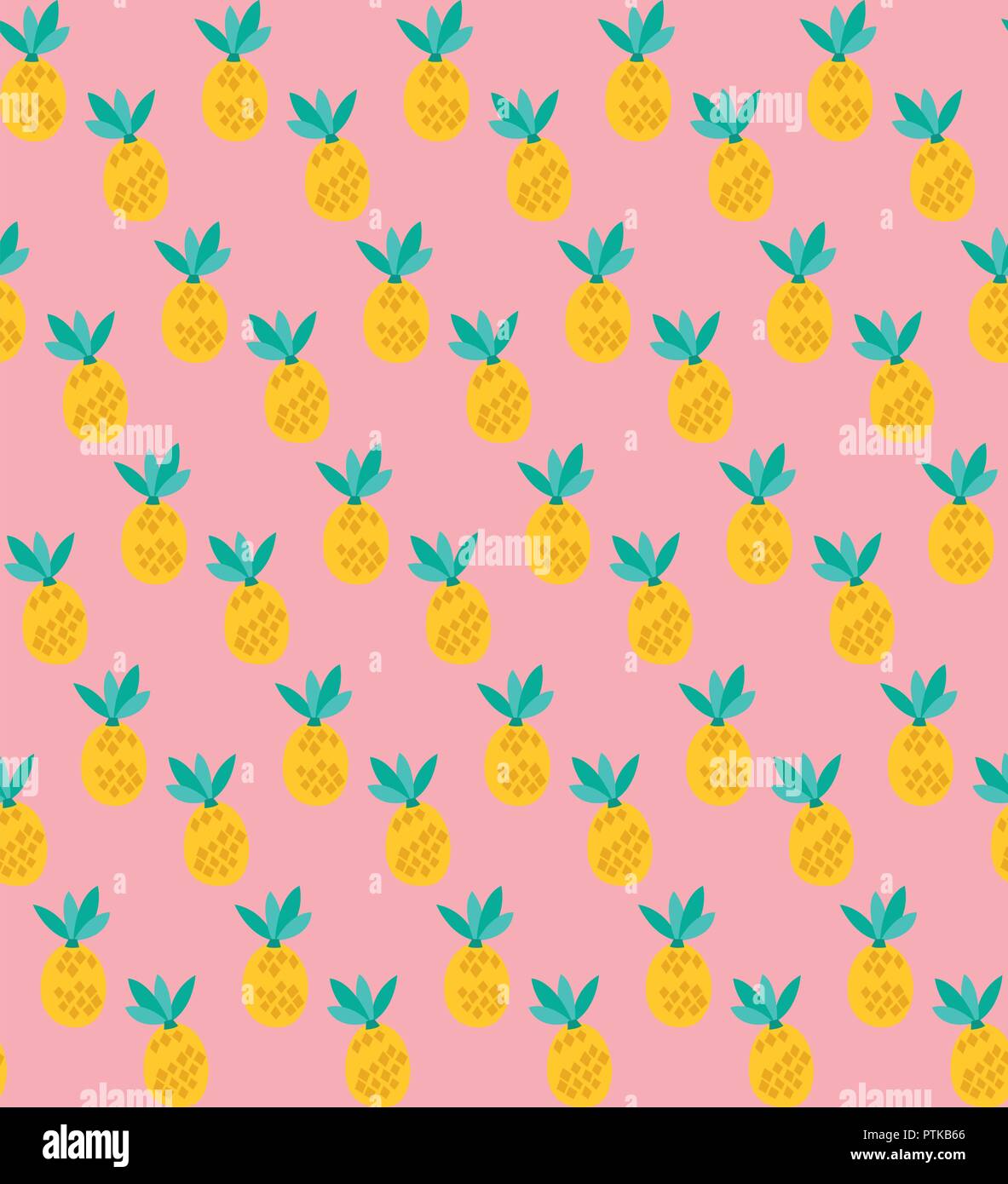 Ananas vecteur sur fond rose saumon motif transparent. Parfait pour l'élaboration de projets, patchwork, scrapbooking et autres idées papier Illustration de Vecteur