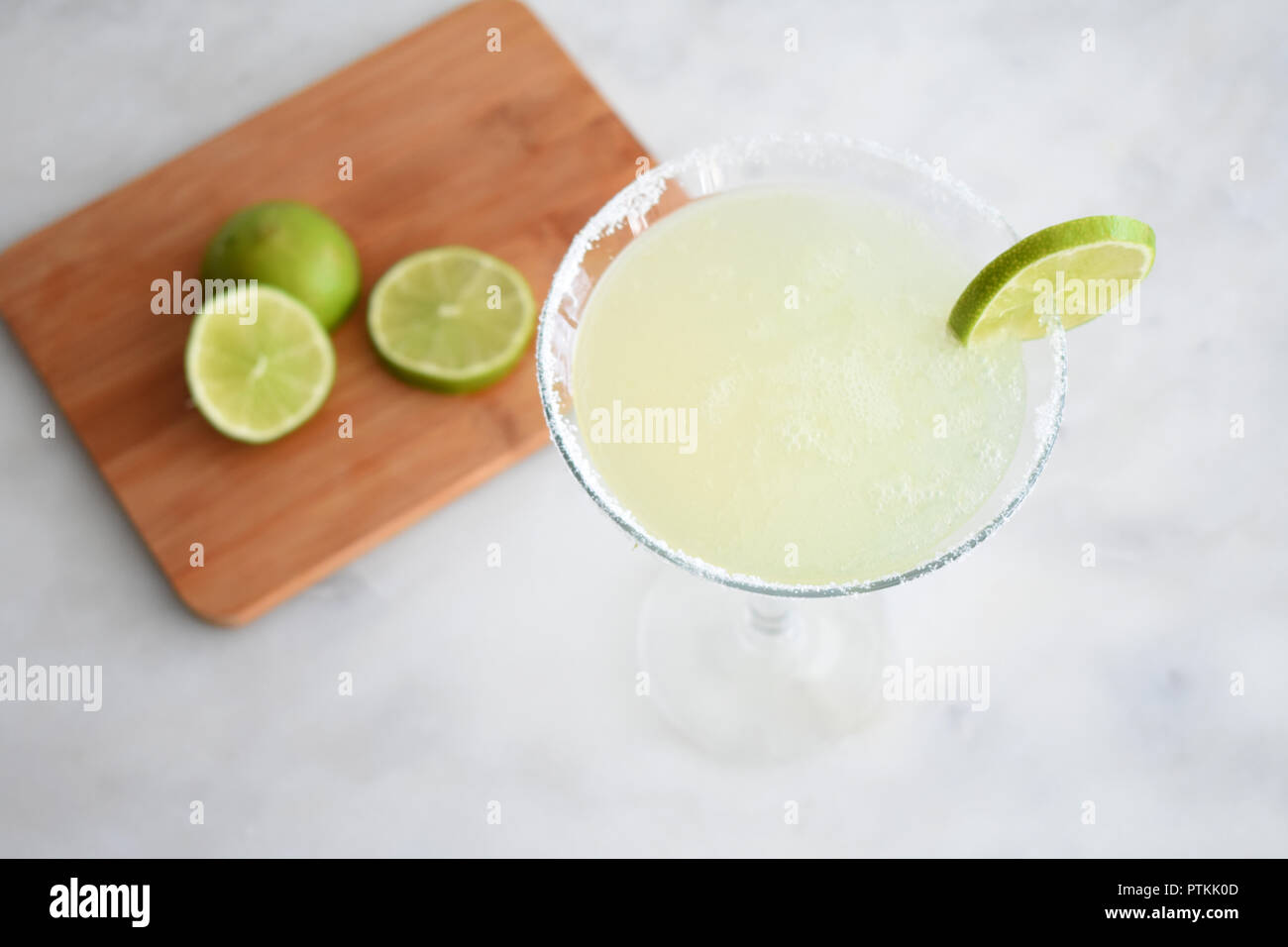 Key Lime Martini Banque D'Images
