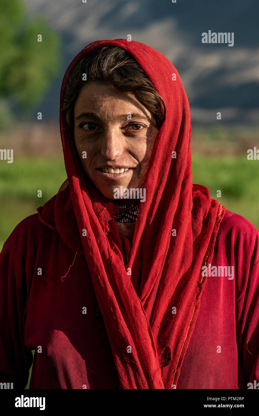 Wakhi enfants dans le corridor de Wakhan de l'Afghanistan. Banque D'Images