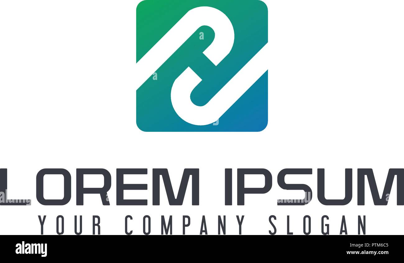 Lettre H et J concept design de logo template Illustration de Vecteur