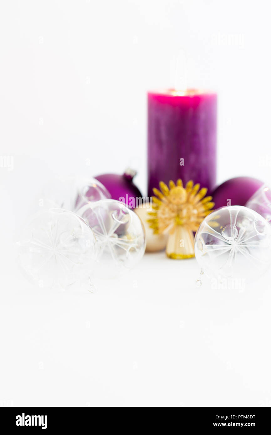 La Vie Toujours Avec De Belles Boules De Noël En Verre