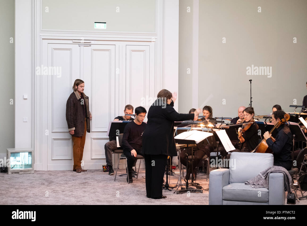 Répétition en 'Staats Oper Usher' musique de Claude Debussy (photo de Saikat Paul / Pacific Press) (Photo par Beata Siewicz / Pacific Press) Banque D'Images