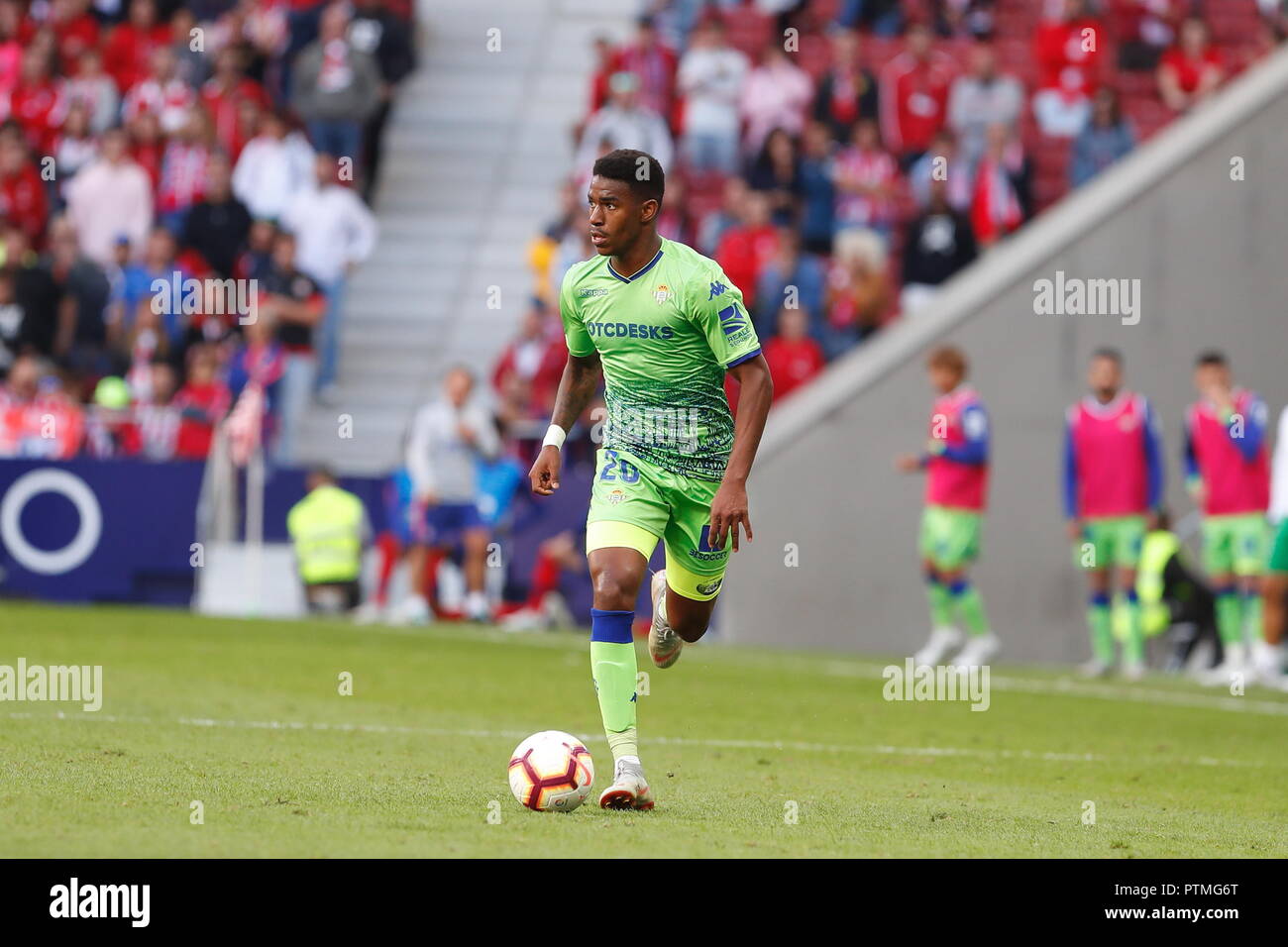 Madrid, Espagne. 7 Oct, 2018. Firpo Junior (17 ans) Football/soccer : "La Liga espagnole Santander' match entre l'Atletico de Madrid 1-0 Real Betis au stade Wanda Metropolitano de Madrid, Espagne . Credit : Mutsu Kawamori/AFLO/Alamy Live News Banque D'Images