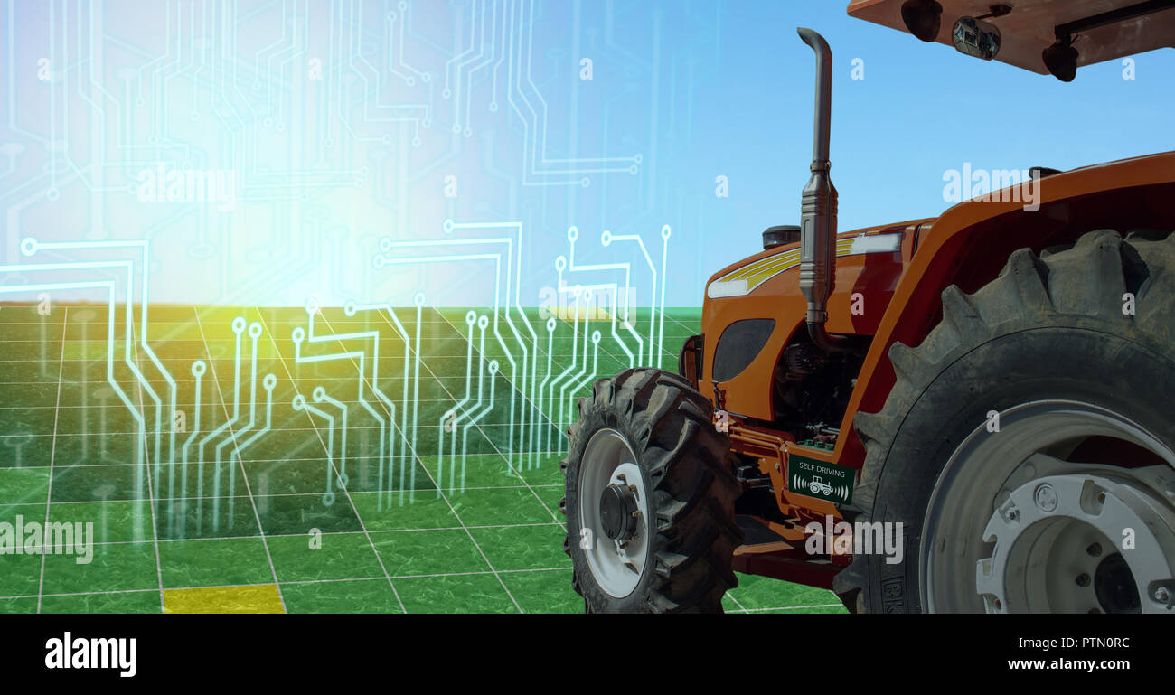 L'agriculture, de l'agriculture intelligente ito dans l'industrie 4.0 technologie avec l'intelligence artificielle et l'apprentissage machine concept. Il aide à améliorer, classées, Banque D'Images