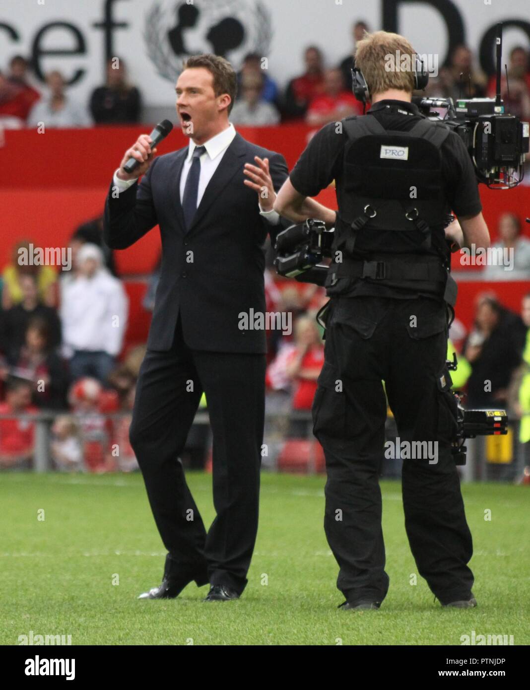 Manchester, UK football soccer célébrité à l'aide de crédit Old Trafford Ian Fairbrother/Alamy Stock Photos Banque D'Images