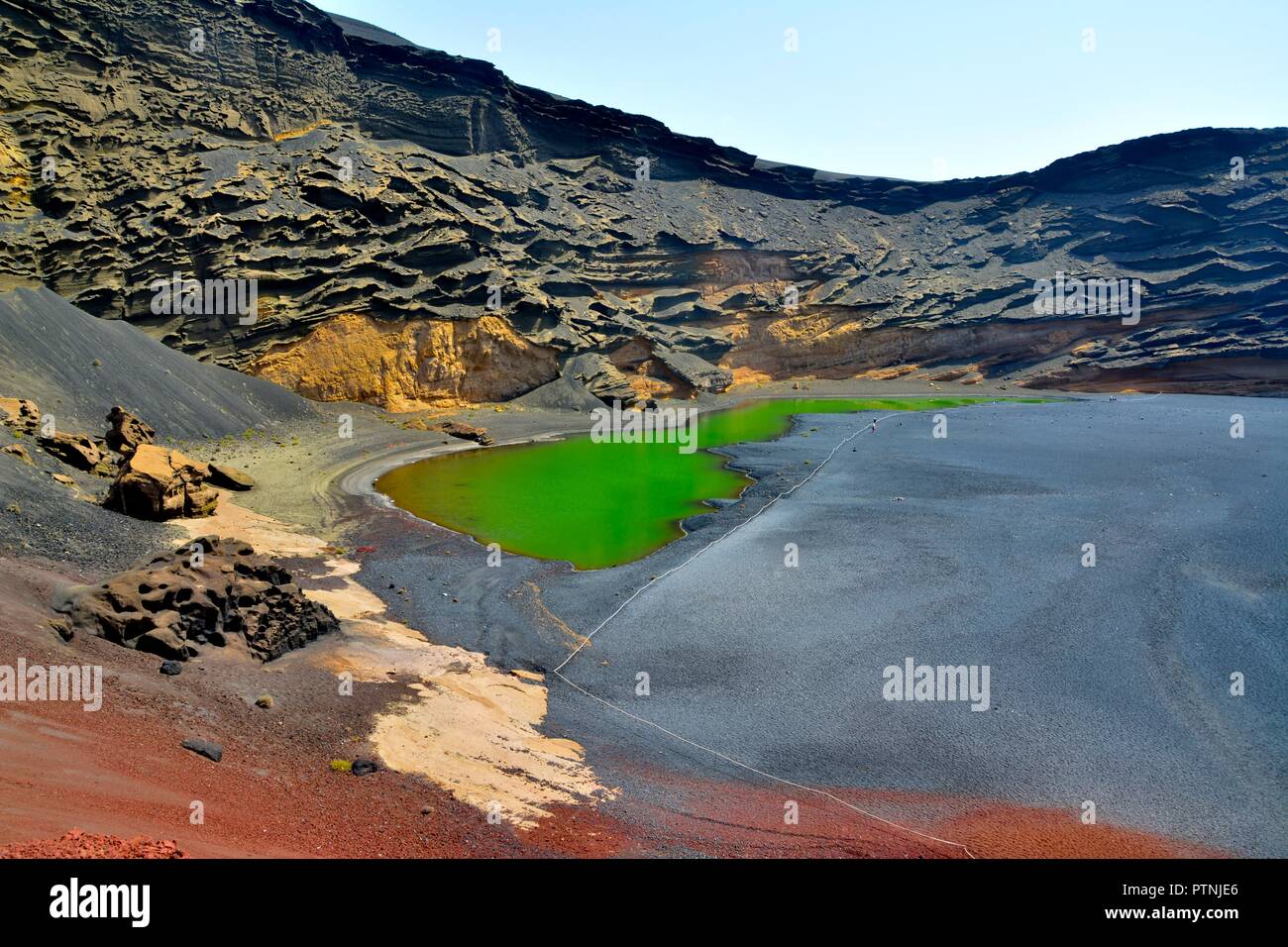 El Golfo, Lanzarote. Banque D'Images