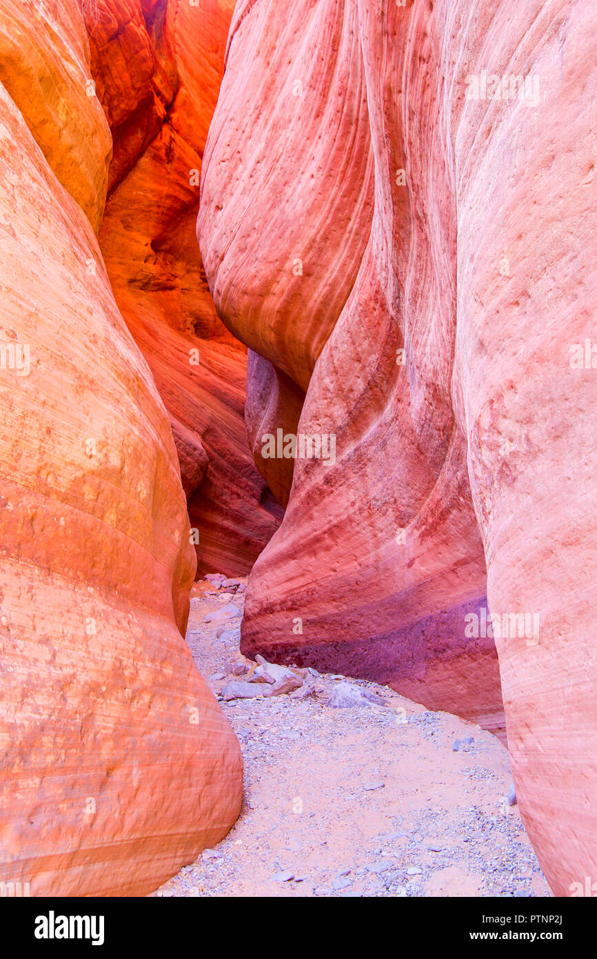 Peek a boo slot canyon dans l'Utah Banque D'Images