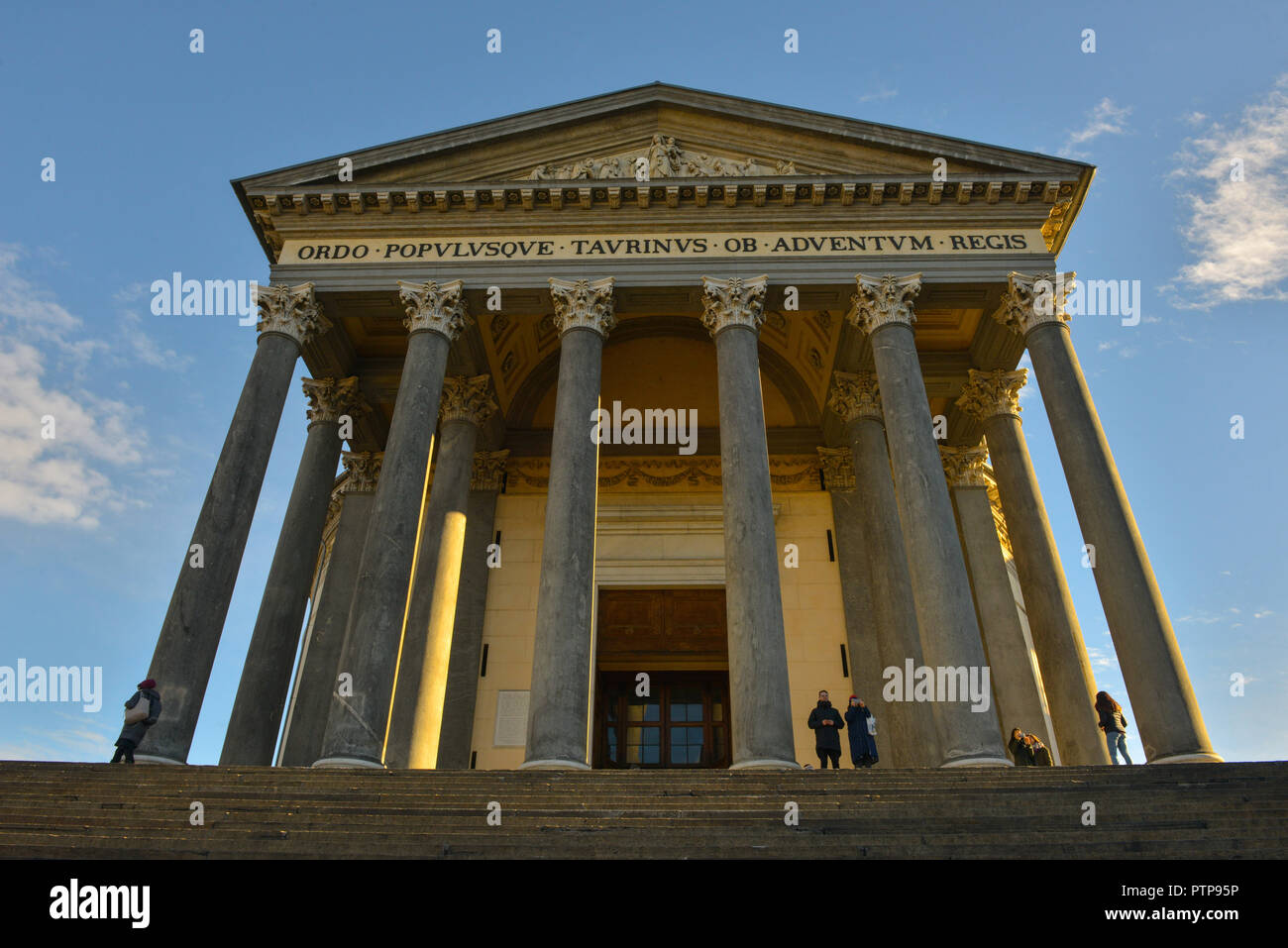 L'Italie, Turin : église de la Gran Madre di Dio Banque D'Images