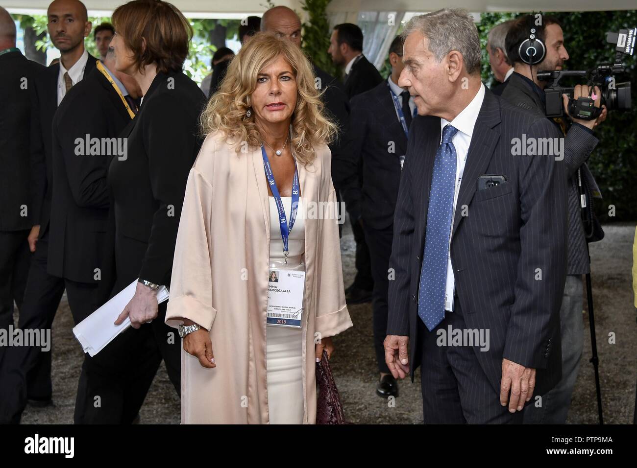 Deuxième jour de l'Ambrosetti Forum, une activité économique internationale conférence organisée par la Maison européenne et a tenu à la Villa d'Este à Cernobbio, Italie. Avec : Emma Marcegaglia Où : Cernobbio, province de Côme, Italie Quand : 08 Sep 2018 Credit : IPA/WENN.com **Uniquement disponible pour publication au Royaume-Uni, USA, Allemagne, Autriche, Suisse** Banque D'Images