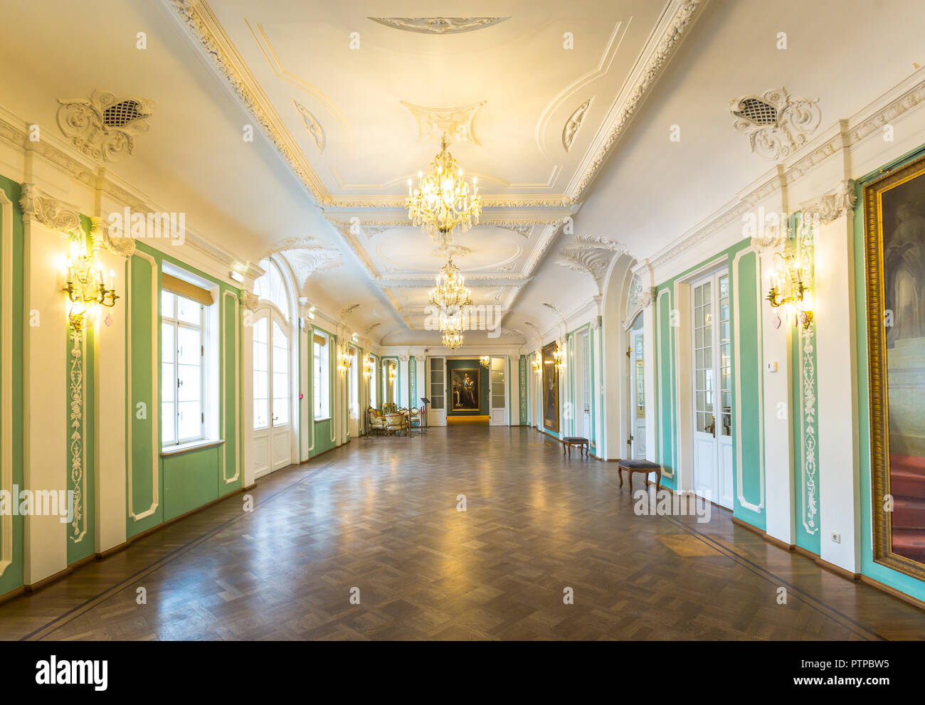 L'intérieurapt Palais Kadriorg Tallinn en Estonie Banque D'Images